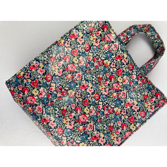 ~ Cath Kids Mini Tote Coated Canvas Bag London Cath Kidston Rare HTF Floral - Picture 8 of 10